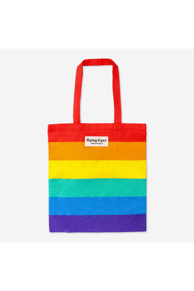 Flying Tiger Copenhagen Gökkuşağı Bez Çanta