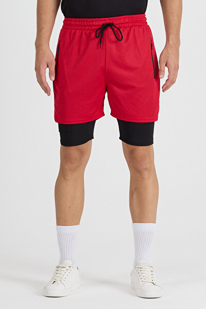 pandy Men's Quick Dry Feature Training Astroturf Fitness Short Leggings Sports Shorts
