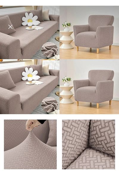 Arzuyum Brick Pattern 3311 Seat Cover 3 Seater 2 Seater Single Seat Cover Elastic Flexible