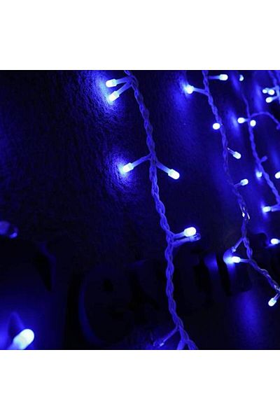 SDX Market Instalație de Crăciun 2 m x 2 m, Cortină de ploaie, Albastră, 300 LED-uri, exterior, SDX, 6013B