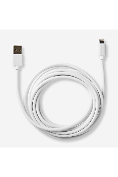 Flying Tiger Copenhagen Beyaz iPhone Şarj Kablosu 300 cm