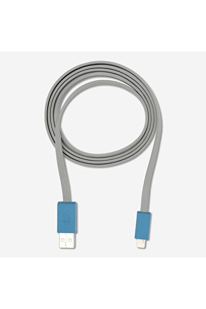 Flying Tiger Copenhagen Gri iPhone Şarj Kablosu 120 cm