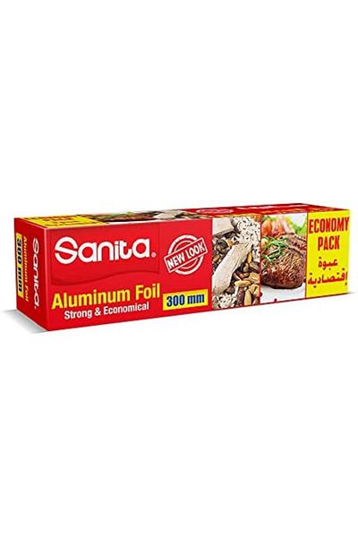 Sanita Club Aluminum Foil, 300mm, A214, Silver