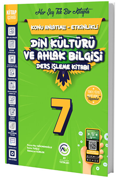 Av Akıllı Versiyon Yayınları Av Yayınları 7. Sınıf Din Kültürü ve Ahlak Bilgi...