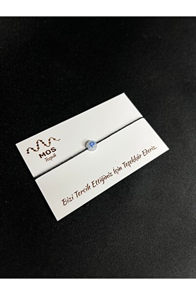 Mos Tespih Letter P Adjustable Drawstring Luck Bracelet