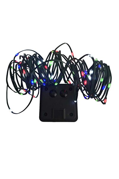 SDX Market Instalație de Crăciun, liniară, 10 m, cu energie solară, 100 LED-u...