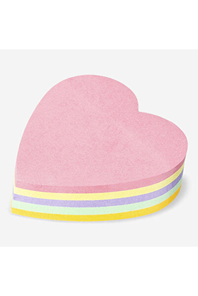 Flying Tiger Copenhagen Kalp Şekilli Çok Renkli Yapışkanlı Kağıt Seti