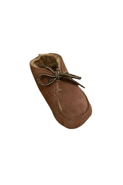 XQ Suede Leather Booties, XQ, Brown, 6-12 Months