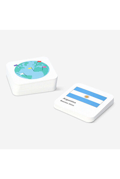 Flying Tiger Copenhagen Ülke Bayraklı Hafıza Oyunu