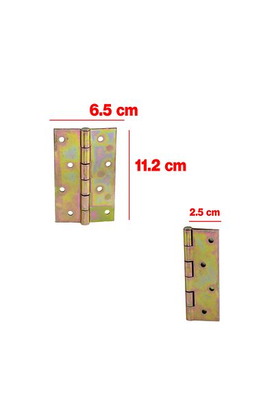Badem10 Balamă din frunze metalice cu două aripi (2 buc) din alamă galbenă (nr:5) Balamă din PVC pentru ușă pentru ferestre de mobilier