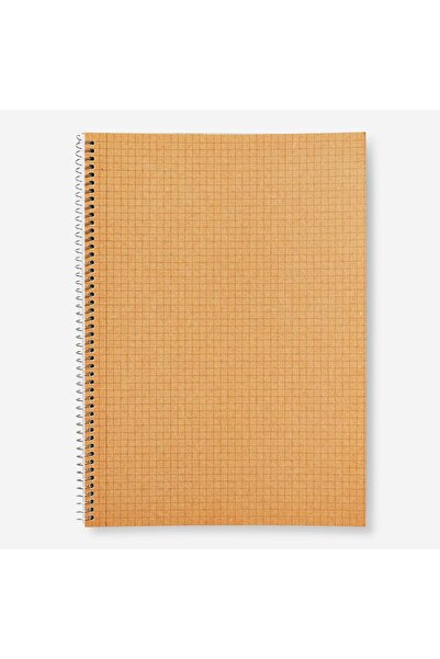 Flying Tiger Copenhagen Spiralli Kareli Kraft Kapaklı Defter A4