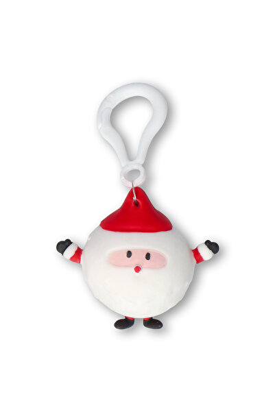 Flying Tiger Copenhagen Kırmızı Beyaz Noel Babalı Yumuşak Anahtarlık