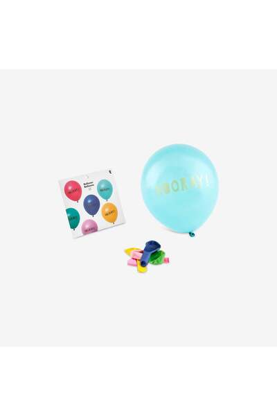 Flying Tiger Copenhagen 6’lı Doğum Günü Balon Seti