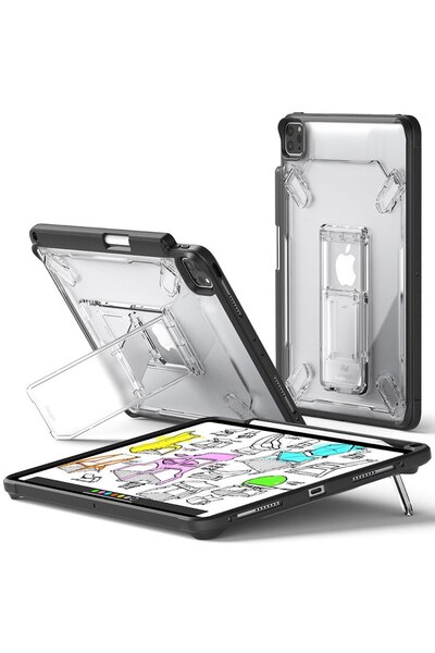 WOW Husă compatibilă cu iPad Pro 11 2024, G30, Plastic, Negru intens