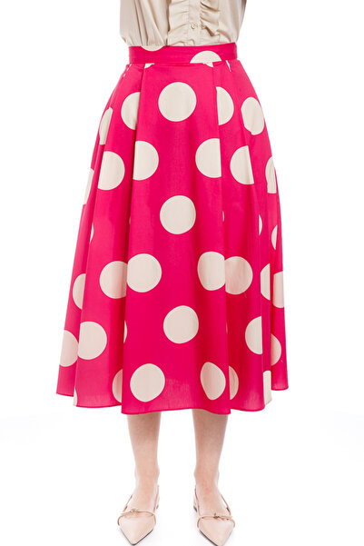 RVL Blue polka dot skirt