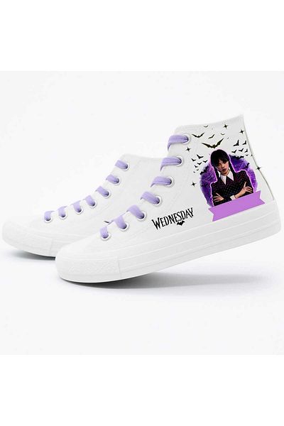 LİASSHOES Purple Bird Girl Printed Girls Sneakers Sneakers