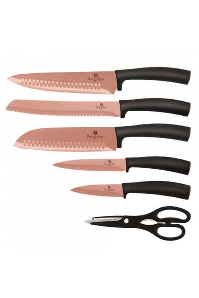 Berlinger Haus Set cutite otel inoxidabil (7 piese) cu acoperire titaniu Rose...