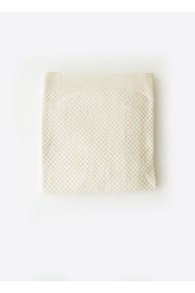 kitikate Organic Knitwear Pique Blanket Natural