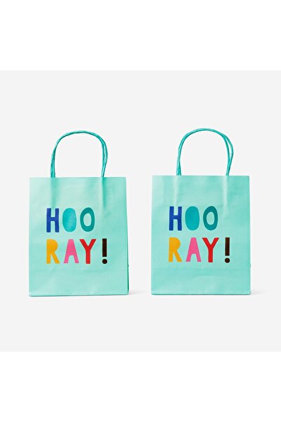 Flying Tiger Copenhagen "Hooray!" Yazılı 2'li Küçük Hediye Çantası