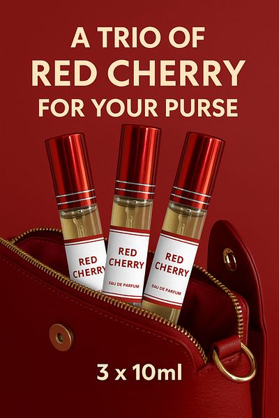 Milestone Parfum Red Cherry Eau de Parfum 3 x 10ml Parfum Unisex Mini Spray de Călătorie