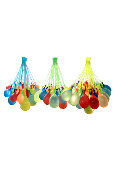 SDX Market Set de 3 buchete de baloane cu apă colorate, DecorCasa, 25 cm