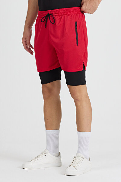 pandy Erkek Hızlı Kuruma Özellikli Antrenman Halısaha Fitness Kısa Taytlı Spor Şort