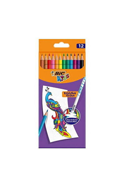 Bic Evolution İllision Silinebilir Kuru Boya 12 Renk 987868