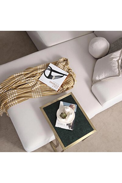 S Home Design Concept Molly Sağ Dinlenme Modül - 185 cm , Keten Kırık Beyaz