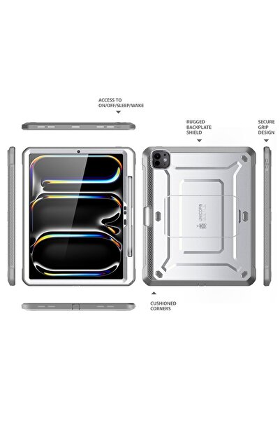 WOW Husa compatibila cu iPad Pro 13 2024, G23, Plastic, Clear White