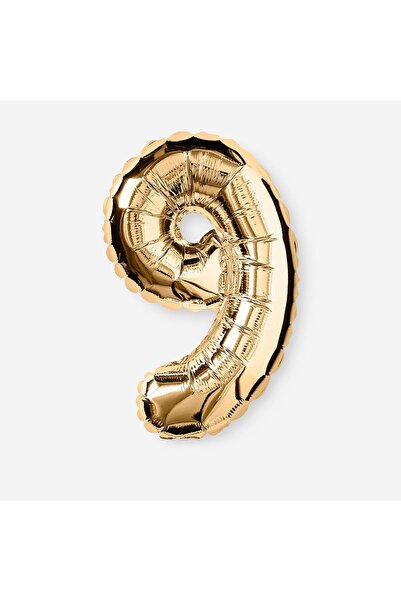 Flying Tiger Copenhagen 9 Numaralı Gold Folyo Balon