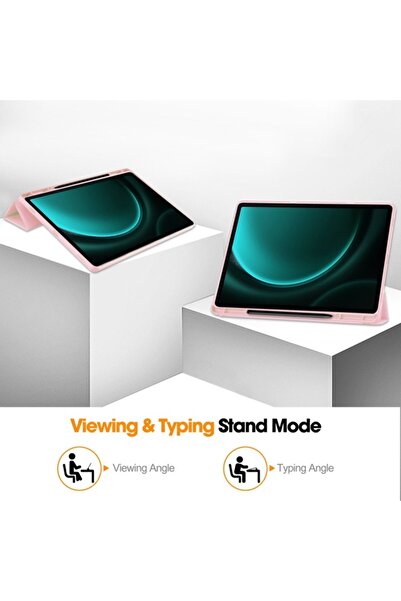 WOW Husă pentru tabletă compatibilă cu Samsung Galaxy Tab S9 Plus/S10 Plus/S9 FE Plus, J28, TPU, culoare roz