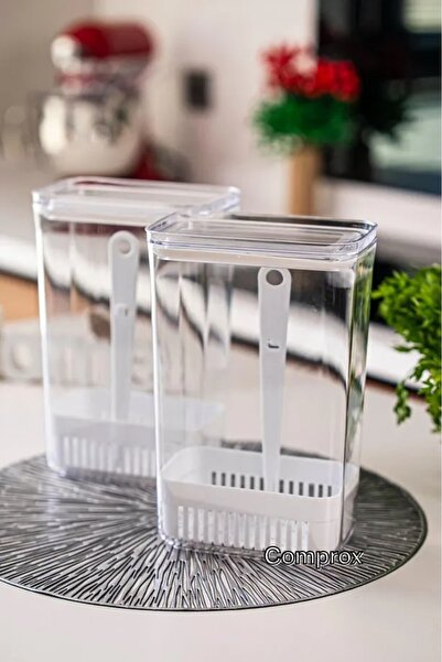 Tanemce 1 Piece 2900 ml Greenery Storage Container | Vegetable Storage & Refrigerator Freshener Organizer Box