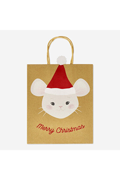 Flying Tiger Copenhagen Fare Desenli Yılbaşı Hediye Çantası