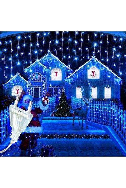 SDX Market Instalație luminoasă de Crăciun tip perdea cu efect de apă curgăto...