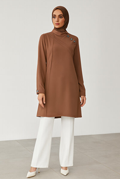 PERFECT 1519 KOLLARI MANŞETLİ YAKA KISMI ÇITÇIT DETAYLI ÖN KISMI OMUZDAN YARI...