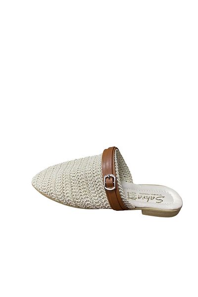 güven kundura Women's Knitwear Stoned Closed Front Slippers