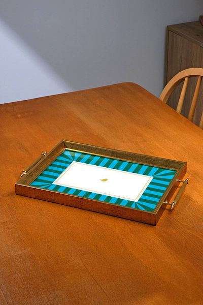 Glore Green Line Presentation Tray with Handle