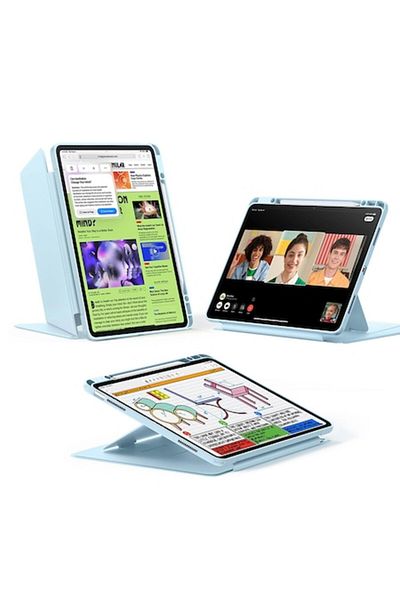 SOHO Protective Case for iPad Air 13 2024/2025, Leather, Sky Blue