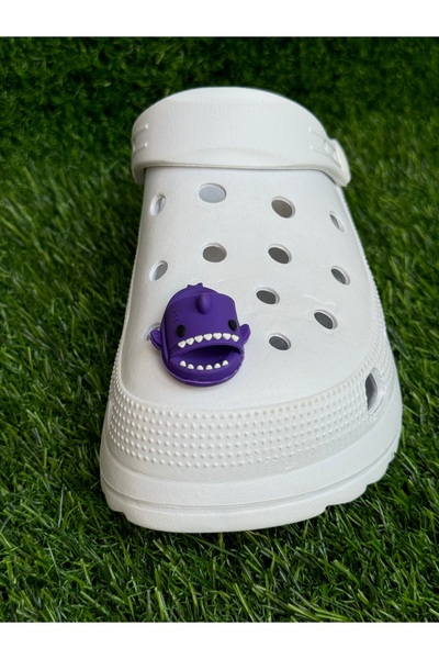 Crocs Köpek Balığı Terlik Süsü/Üç Boyutlu Köpek Balıklı Terlik Charmı/Jibbtiz