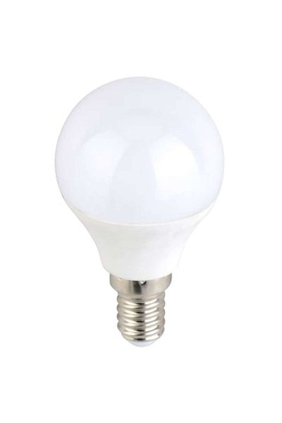 Bibilel Bec LED G45 E14 6W 480lm, lumină neutră 4500 K, Alb