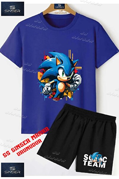 SS SİNSER Kids Unisex “Sonic Half Punch Squeezer“ Custom Printed Crew Neck T-...