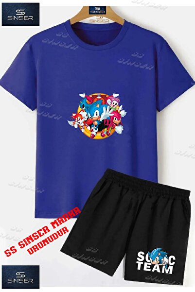 SS SİNSER Children's Unisex “Sonic Multiple Cembrr Icinde“ Special Printed Cr...