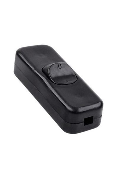 SOHO Intrerupator cu montare pe fir cu buton on/off 3A-250V, Negru