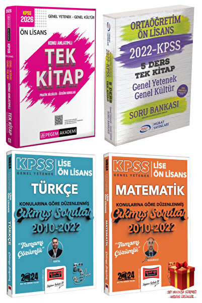 Pegem Akademi Yayıncılık 2026 Pegem Ön Lisans Konu Anlatım+Ortaöğretim Ön Lis...