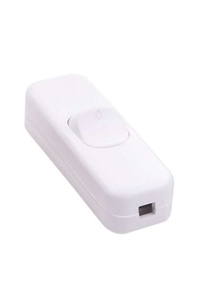 SOHO Intrerupator cu montare pe fir cu buton on/off 3A-250V, Alb