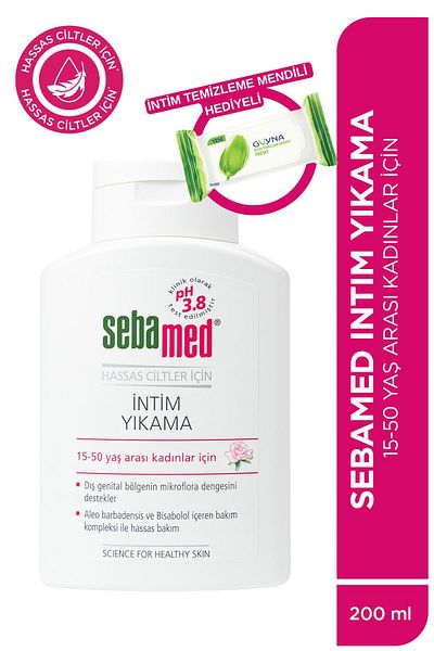Sebamed Intim Washing Fresh 200 ml + Intim Cleaning Wipes Gift