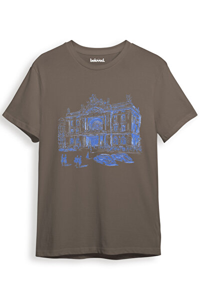 beloved.co تي شيرت موناكو أوبرا ذو طابع معماري ونمط سيارة ريترو مصنوع من القطن بنسبة 100% بقصة عادية للجنسين
