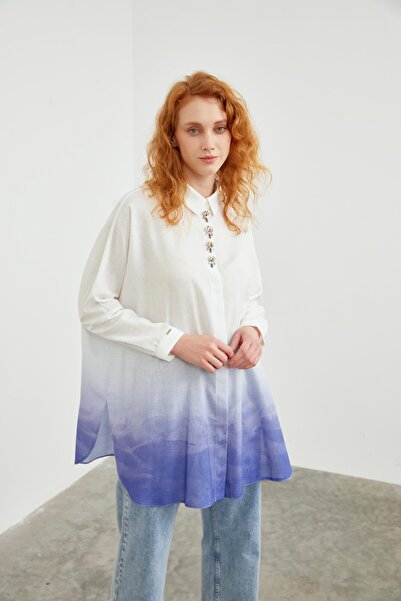 Zühre Purple Shirt with Back Detail G-0053