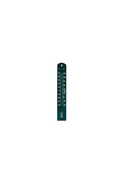 Bibilel Termometru cu kerosen lichid, exterior, analogic, 40x6,3 cm, verde