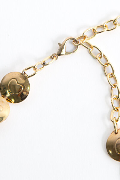 Sun Pieces Love Chain Heart Chain Belt, Gold Color Chain Belt, Gold Color Women's Adjustable Belt